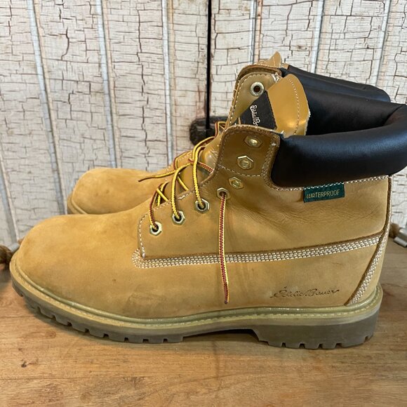 Eddie Bauer Designer Rick Tan HamiltoWaterproof Hiking Chelsea Boots Men's SZ 12 - Picture 3 of 6